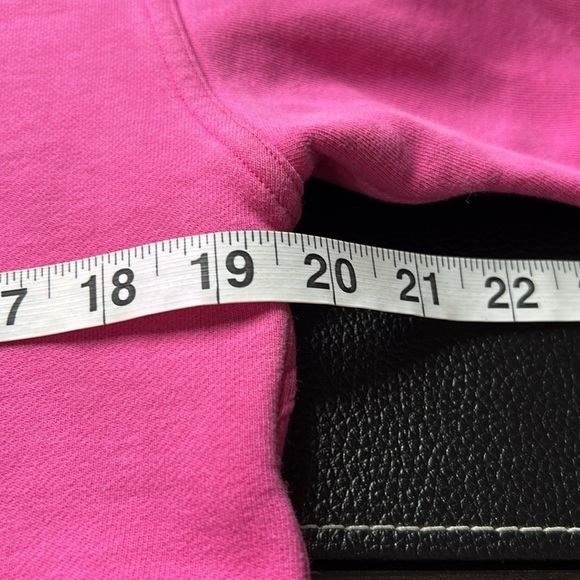 Lululemon All Yours Cropped Hoodie Sonic Pink Cotton Terry Sweatshirt Sz 6 - Picture 9 of 13